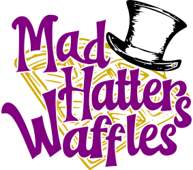 Mad Hatters Waffles logo